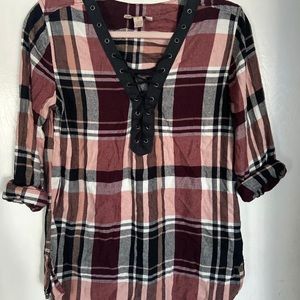 ARIZONA PLAID TOP
